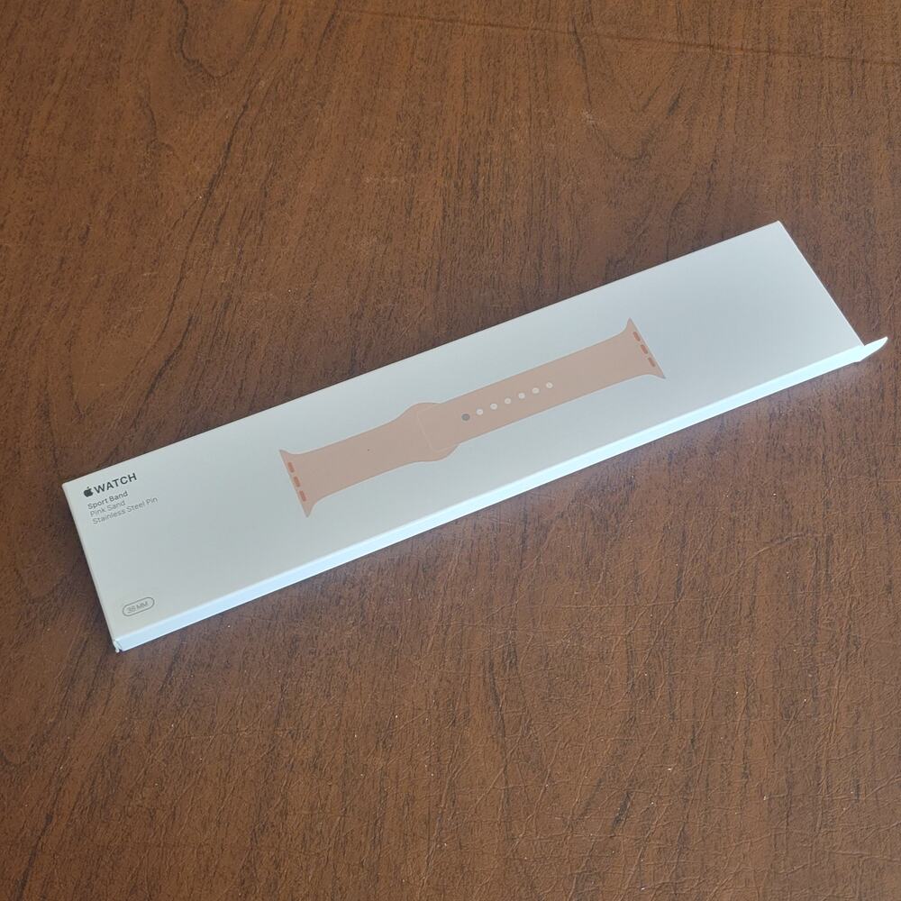 Apple Watch Sport Band 38mm Pink Sand New open box Part MNJ02AM/A